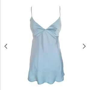 Wolf and Badger Wild Lovers Audrey Slip Dress in blue